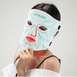 LightActim Red Infrared Blue Light Facial LED Therapy Mask For Anti aging,Acne Home Use